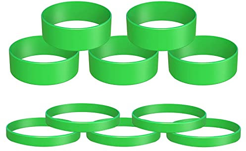 X-Institute Silikonbänder Gummibänder Elastisch Grün Sublimationspapierhalter Flaschenbänder 210 Mm Hitzebeständig Sublimationshalter Sublimationszubehör Für Tassen