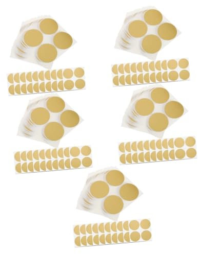 VILLCASE 250stücke Goldene Scratch off Sticker Runde Labels Für -überraschungen Für Geburtstagsfeiern Hochzeiten Und Partys Selbstklebend Hochwertigem Gefertigt