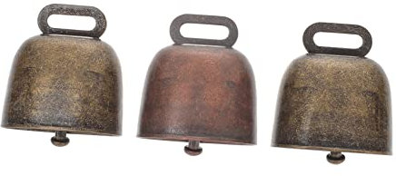 POPETPOP 3stücke Diy Schmuckzubehör Pferde Kleine Glocke Kuh Halsglocke Haustier Ornament Aus Robustem Material Installieren Und Langlebig