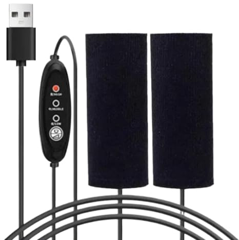 Heated Motorcycle Grips - Heating Motorcycle Grips Temperature Adjustable,Winter Electric USB Heated Handlebar Cover Heat Shrinkable Warmer for Electric Bikes Motorcycles Scooters