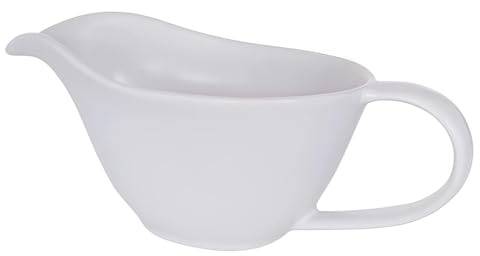 Porcelain Gravy Boat Sauce Boat Syrup Jar Sauce Cup Ceramic Gravy Jug Sauce Bowl Creamer Pitcher Ceramic Serving Dish with Handle for Sauce, Salad Dressing, Creamer, Broth (White)