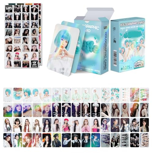 124PCS Kp-op (G) IDL-E Car-ds,(G) ID-LE Picture C-ar-ds,(G) IDL-E HEAT Car-ds,(G) I-DL-E New Album C-ar-ds Set,(G) I-DLE Card Postcard Birthday Gift Cards for Fans