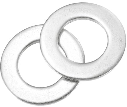 QUARKZMAN 2Pcs M30 304 Acciaio Inossidabile Rondelle Piatte Rondella Liscia 30mm ID 56mm OD 3mm Spessore Spessori Piatti per Viti Bulloni Riparazione Idraulica Rubinetto Giardino, Argento