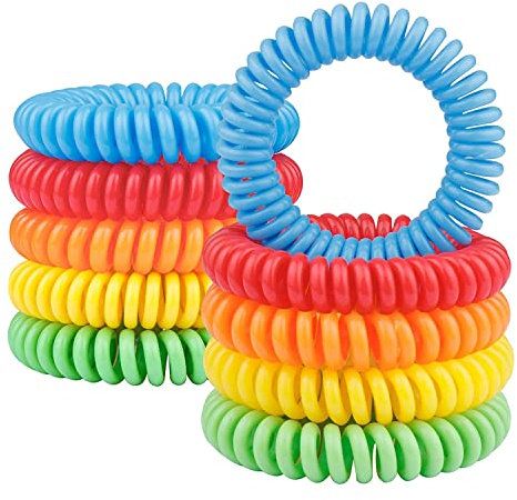 Braccialetto Antizanzara per Bambini, Repellente Antizanzare per Giardino ed esterno/Interno con Oli Naturali