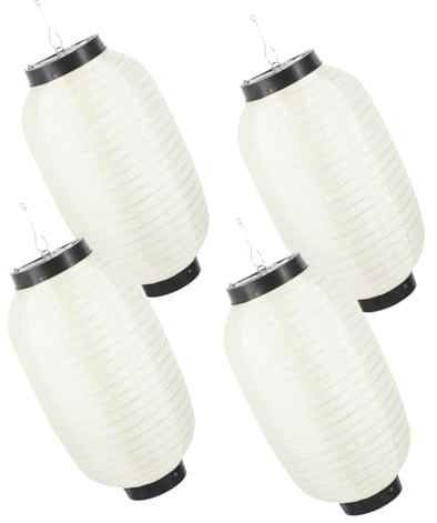 Kisangel 4 pezzi Lanterna Decorativa Giapponesper Ristoranti e Barbecue Design per Esterni e Atmosfera Festiva