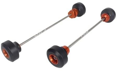 WSNWWKDD Hebel Rahmen for KTM 690 Duke/R 690 SMC/R 690 for Husqvarna 701 Vorne Hinten Rad Achse Gabel Crash Sliders Protector Verkleidungs Kits(Set OR)