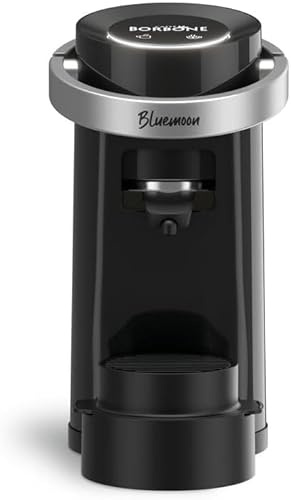 Generico Bluemoon Macchina Caffè a Cialde Caffè Borbone - Cialde Ese 44 mm - Display touchscreen a - Novità 2025 Blue Moon Colore NERA *