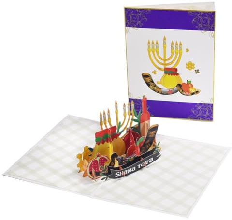 Biglietto Di Auguri Per Rosh Hashanah, Biglietto Di Auguri Per Il Capodanno Ebraico, Biglietto Di Auguri -up 3d Per Hanukkah, Biglietto Di Auguri Shana Tova, Biglietto Di Auguri Per Rosh Hashanah -
