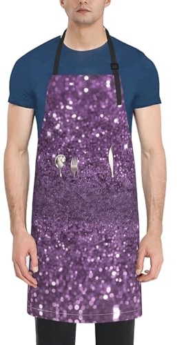 Tablier imperméable imprimé avec poches – Protection réglable en tissu Oxford pour la cuisine et les travaux manuels – Design approuvé par les chefs pour adultes