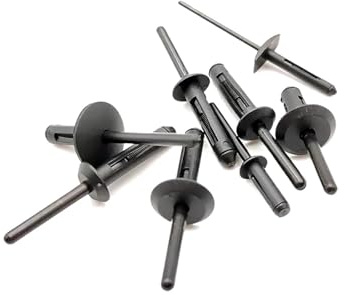 Nylonklemmen, Zierleisten-Druckverschlüsse, 10 Stück Kunststoff-Blindnieten/Radkastenklammern/Nylon-Spreiznieten(10pcs C12)