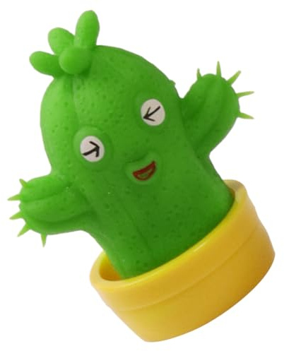 Toddmomy Anti-Stress Cactus TPR Souple et Résistant Forme Créative avec Pointes pour Anxiété et Jeu Sensoriel Cadeau Original Festif