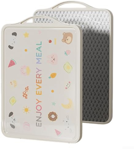 Planche à découper double fonctionnalité en acier inoxydable pour hacher fruits et viandes sans croix (A)