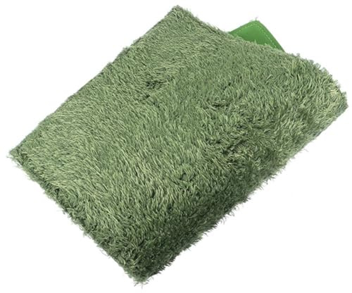 IMIKEYA Césped Artificial para Reptiles y Tortugas, Sustrato de Algodón Natural Que Se Puede Cortar a Medida, Accesorios para Tanques y Terrarios Decorativos
