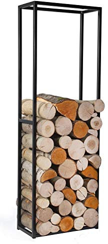 Kaminholzregal Cornel H 150 cm Holzregal für Kaminholz Kaminholzablage aus Stahl Kaminholzständer CookKing