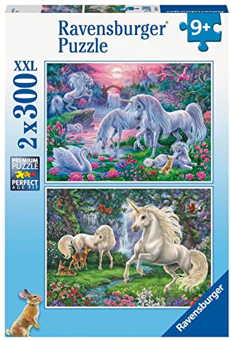 Ravensburger Puzzle 80570 - Einhörner - 2X 300 Teile Puzzle für Kinder und Erwachsene ab 9 Jahren