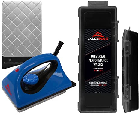 RaceWax Skiwax Set 2-teilig Wachsbügeleisen Universal Wachs Alpin Nordic Wax