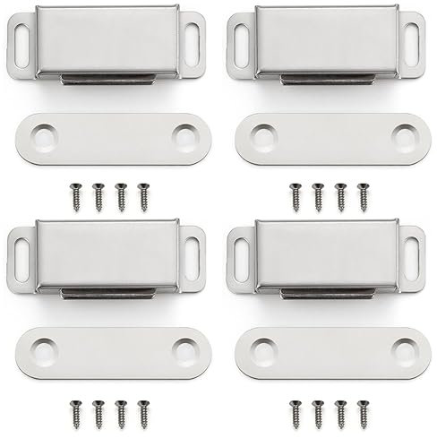 JOCXZI 4 pieces magnetic catches - magnets for cupboard doors, magnetic catch cupboard, magnet cupboard door, magnet for cupboard door, magnet door closer, magnetic catch for furniture cupboard door