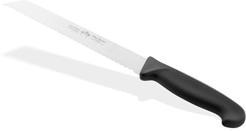 OTTO HERDER Solinger Brotmesser 32,5 cm, Wellenschliff, 21,5 cm Edelstahlklinge, rostfrei, Kunststoffgriff, Made in Solingen