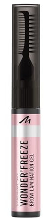 Manhattan Wonder'Freeze Brow Lamination Gel 001 Clear, wasserabweisendes und wischfestes Augenbrauen-Gel das formt und fixiert