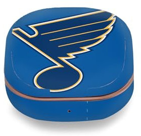Head Case Designs Offizielle NHL Übergroß St Louis Blues Vinyl Haut Aufkleber Abziehbild Abdeckung kompatibel mit Buds Live/Buds Pro / Buds2