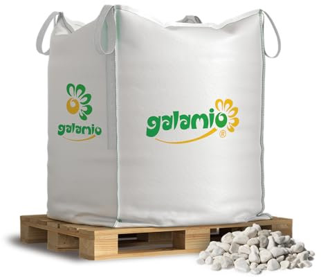 Marmorkies Zierkies Edelkies Gartenkies Marmorsteine Dekosteine Ziersteine Kieselsteine Kies Weiß 20-40mm 1.000kg BigBag / 1 Palette