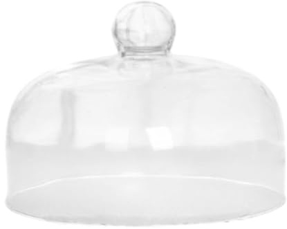 LeeQinersw Coperchio di Torta Trasparente, Cloche Decorativa per Compleanno E Feste, 15.3x22.7 Cm