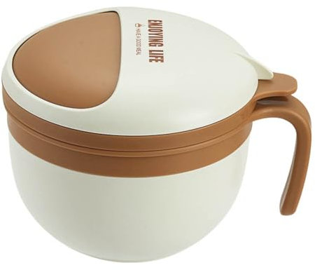 Wzxksoac Divided Water-Filled Insulation Instant Noodle Bowl Canteen Lunch Student Lunch Box Office Worker Take-Out Lunch Box A