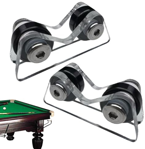 Sghtil Pool-Queue-Drehmaschine – 1 Paar Queue-Drehmaschinen-Aufsätze, Schlägerwalze, Inspektionswerkzeug, Spitzenformer, leichtes Reparaturwerkzeug für Outdoor-Training, Üben