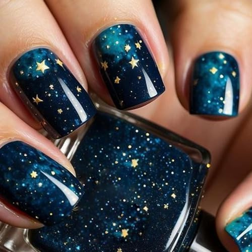 24pcs Acryl Falsche Nägel Kurzer Stick Auf Quadratischer Presse Für Frauenkunstdekorationen Für Jeden Anlass Nagelkunstdekoration