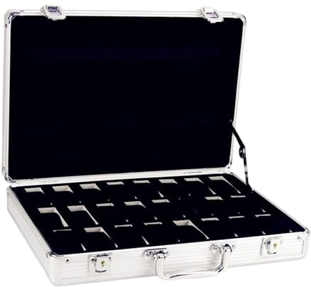 kowaku Estuche para relojes, caja de almacenamiento para relojes, organizador, estuche portátil antigolpes para llevar, tocador