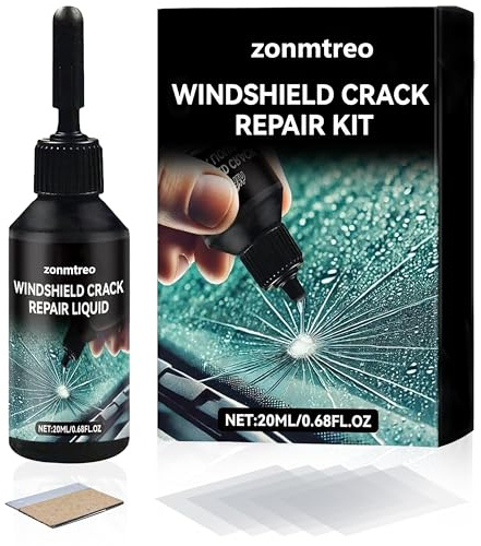 zonmtreo Kit di Riparazione del Vento Cracking per Chip e Cracks, Kit di Riparazione per Auto Windshield Crack Repair Liquid for Cracks, Kit di Riparazione del Chip Rock Windshield (1)