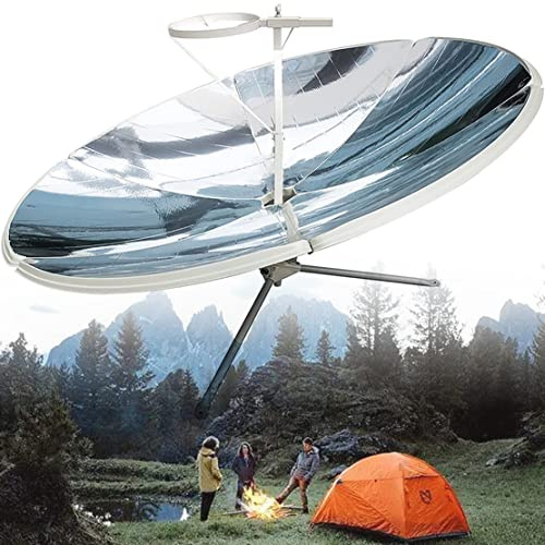KLYDBMYT Fornello Solare concentrato, fornello Solare parabolico Portatile da 1800 W, Forno Solare, fornello da Campeggio, griglia per Cucinare all'aperto in Campeggio, Barbecue, 700-1000 °C