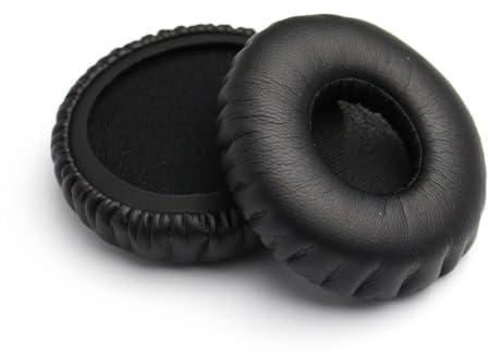 2pcs Headphones Replacement Ear Pads Earmuffs Sponge Cover, Comfortable Black Soft Foam Ear Cushions(60mm)