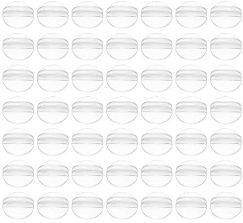 MUSISALY 50 Stück Transparente Kunststoff Kartenhalter 2cm für Tischspielkarten Spielkartenständer Miniaturbasen Durchsichtiger Spielkartenhalter für Brettspiele und Sammelkarten