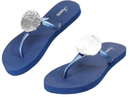 CLEIKS Infradito Donna con Suola in Gomma Antiscivolo Ciabatte Estivi per Spiaggia e Tempo Libero Morbide e Comode