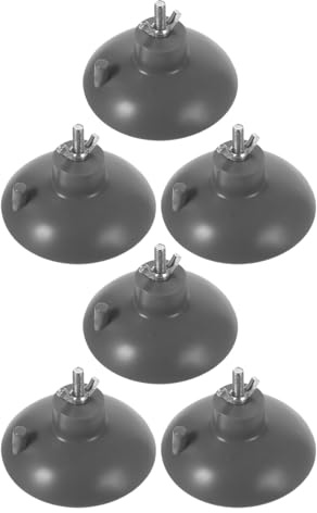 DIYEAH Bases de Ventosa Roscada para Picadora de Carne, 6 Unidades de Pvc Que Absorben Vibraciones y Resisten Residuos para Amoladora y Cortador de Papas