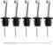 Incutex 5x vertedores de botellas y 1x cepillo de limpieza, boquillas aceite in acero inoxidable con tapón antigoteo, vertedor dosificador aceite, vino, vinagre