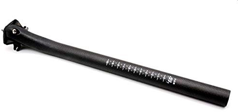 Voll Carbon Sattelstütze RR MTB 31,6mm 27,2mm Länge 400mm mit Titanschraube Matt (27,2mm)