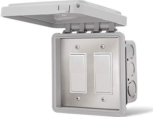 Infratech Dual On/Off Switch, Flush Mount Control W/Weatherproof Cover, 14-4415