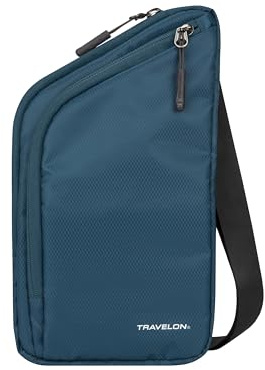 Travelon Unisex World Travel Essentials Crossbody Väska, Påfågel blågrön, En storlek, Modern