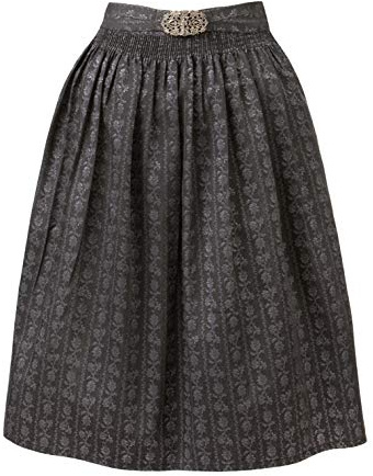 Stockerpoint Sc-300 Damen Midi Dirndlschürze, anthrazit, 46-50