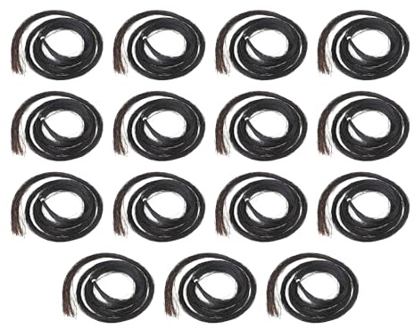 BQLZR 15 Hanks 32 pulgadas Violín arco pelo caballo pelo para violín viola violonchelo arco partes