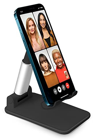 SBS Porta cellulare da tavolo, supporto pieghevole da scrivania, per smartphone, tablet fino a 12 ed eReader