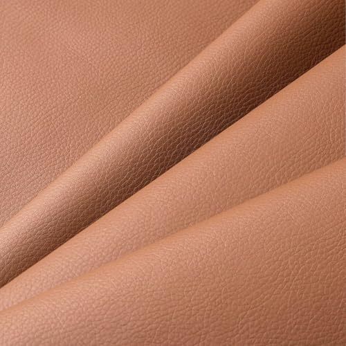 Polipiel Adhesivo, 60 x 137cm Parche Cuero, Parches para Polipiel, Polipiel Adhesiva, Polipiel Adhesiva Piel, Cuero Adhesivo para Tapizar para Sofá, Cabecera, Asiento de Coche, Muebles (Marrón)