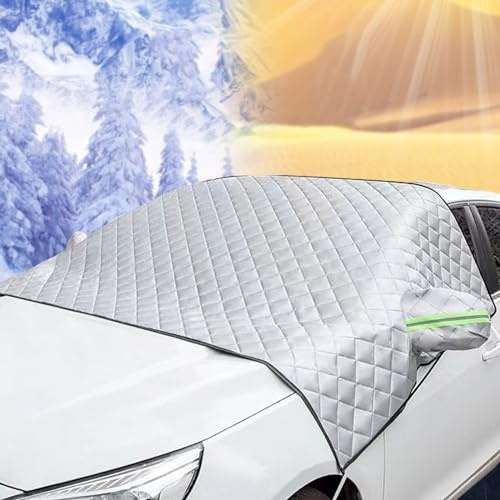 LECREA Frontscheibenabdeckung Winter für Toyota Proace I/Proace II/PROACE Verso 2013-2022, Verdicken Faltbar Auto Windschutzscheibenabdeckung Winter gegen EIS, Frost, Staub Sonne, Auto Zubehör
