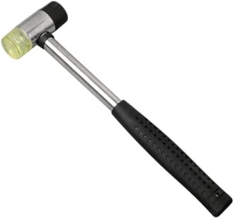 JNNJ Weicher Gummihammer, Doppelkopf Gummihammer, Doppelkopfhammer, Hammerköpfen mit Rutschfestem Gummigriff, für Leder, Holz, Schmuck, Kunststoff, Kunsthandwerk