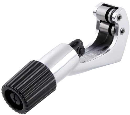 Sharp-tec 4-28mm Pipe Cutter, Adjustable Tube Cutting Tool with Aluminium Alloy Body, Heavy-Duty Copper Pipe Cutter for Plumbing & DIY