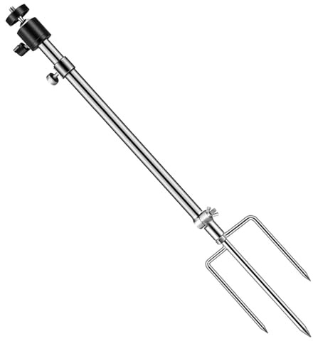 Adfitjo Game & Trail Camera Mount, Thickened Collapsible Multifunctional Stainless Steel Bracket, 360° Adjustable Universal Screw Connection 1/4''-20 (6mm), for Hunting Cameras, Solar Panels, etc.