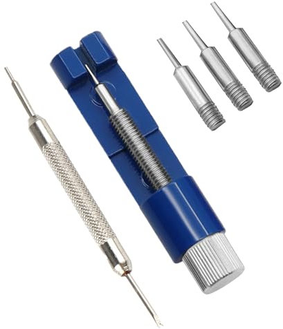 Oiieco Federstegwerkzeug, Uhrmacherwerkzeug Set, Uhrenarmband Werkzeug, Federstange zum Entfernen des Armbands, Handentfernungsset zum Kürzen mit 3 Ersatzstifte, Uhrenarmband Austauschen