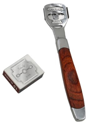 PLAFOPE Herramienta De Biselado Para Cuero Profesional Mango De Madera, Cortador De Cuero Afilado 10 Cuchillas, Práctico Para Artesanía Diy y Desbaste Taller y Hogar